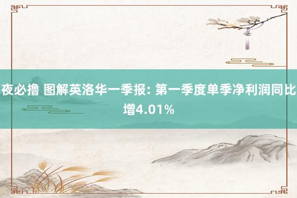 夜必撸 图解英洛华一季报: 第一季度单季净利润同比增4.01%